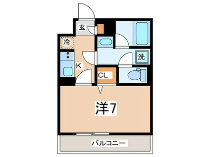 MTZ-II(1K/2階)の間取り写真