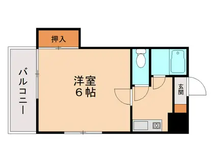 ストリーム原(1K/3階)の間取り写真