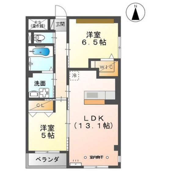 LEGGENDA(2LDK/3階)の間取り写真