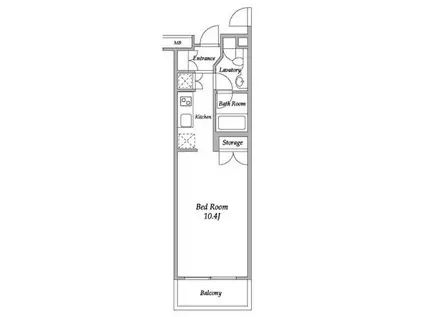 HF碑文谷レジデンス(ワンルーム/7階)の間取り写真