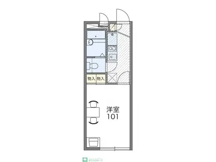 レオパレスバーディーIII(1K/1階)の間取り写真