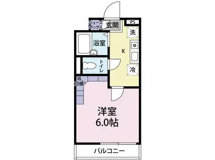 ライフピアモア辻堂(1K/3階)の間取り写真