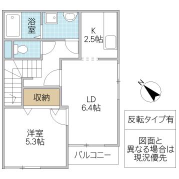 VILLAGE COMFORT(1LDK/2階)の間取り写真
