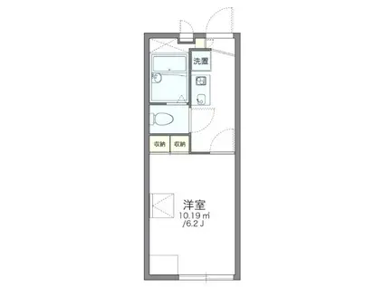 レオパレスREFINADA(1K/2階)の間取り写真