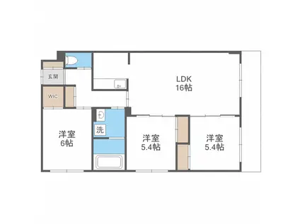 GLOIRE澄川(3LDK/2階)の間取り写真