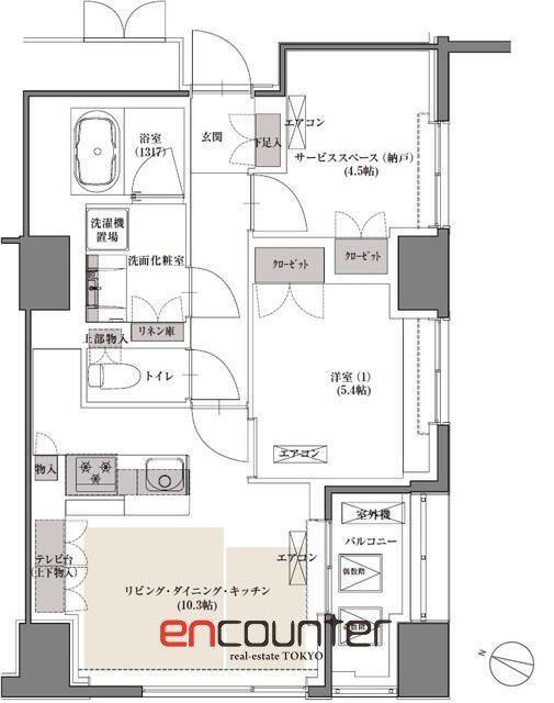 フォレストビュー護国寺(1SLDK/6階)の間取り写真