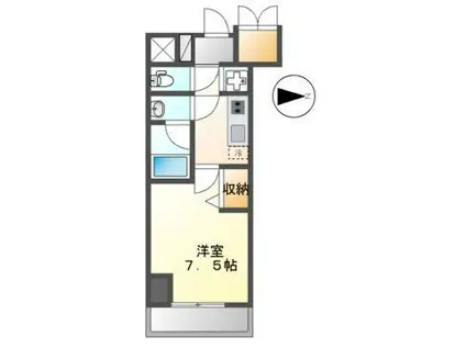 セイワパレス丸の内駅前プレミア(1K/6階)の間取り写真