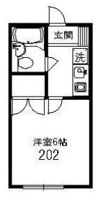 プレミール二子(ワンルーム/2階)の間取り写真