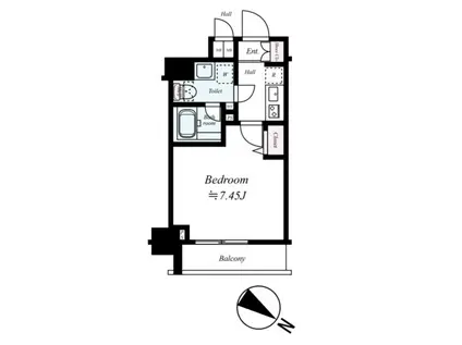 メインステージ川崎VIエグゼ(1K/4階)の間取り写真