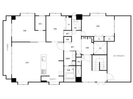 エクセレントパレス101(3LDK/4階)の間取り写真