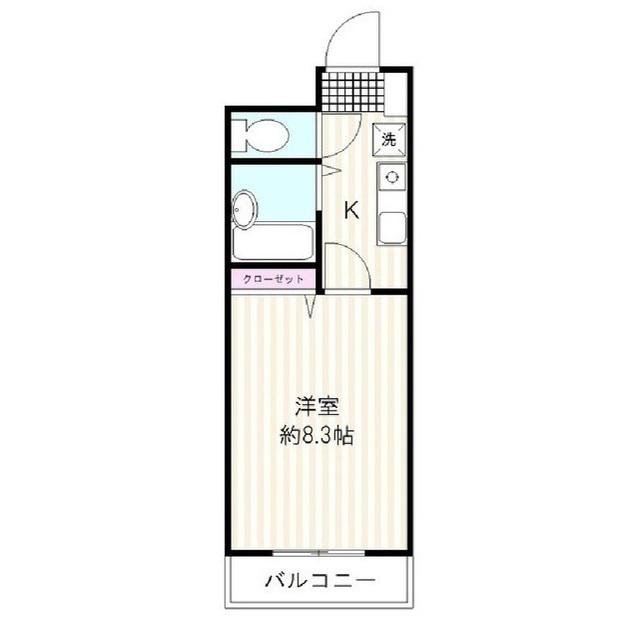 ジュネスメゾンイノウエ(1K/1階)の間取り写真