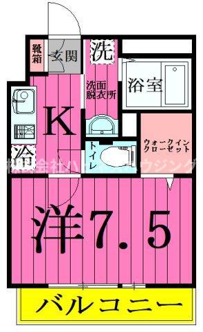 セレーノ.K402(1K/4階)の間取り写真