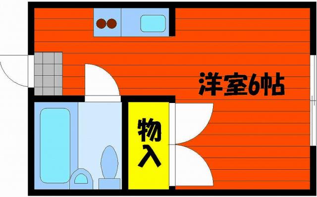 シスター中井(ワンルーム/3階)の間取り写真