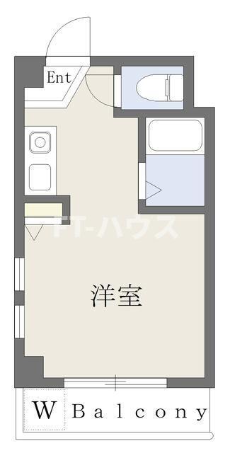ドミールスズキ津田沼(ワンルーム/2階)の間取り写真