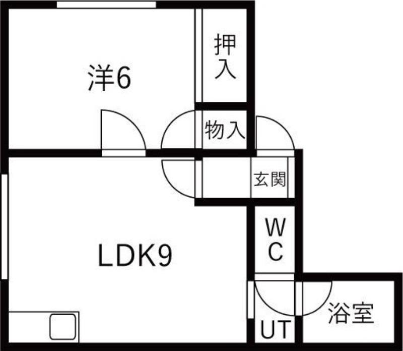 パナシティ44(1LDK/1階)の間取り写真