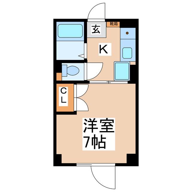 DERTRAUM夢(1K/3階)の間取り写真