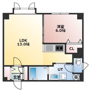 メゾン・ド(1LDK/1階)の間取り写真