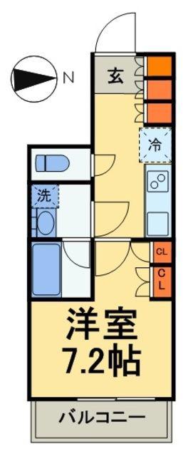 S-RESIDENCE曳舟(1K/4階)の間取り写真
