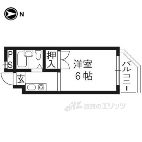 ファーマシー21(1K/6階)の間取り写真