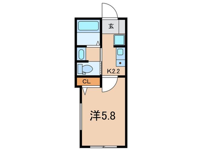 LEGEND SQUARE横須賀-田浦(1K/1階)の間取り写真