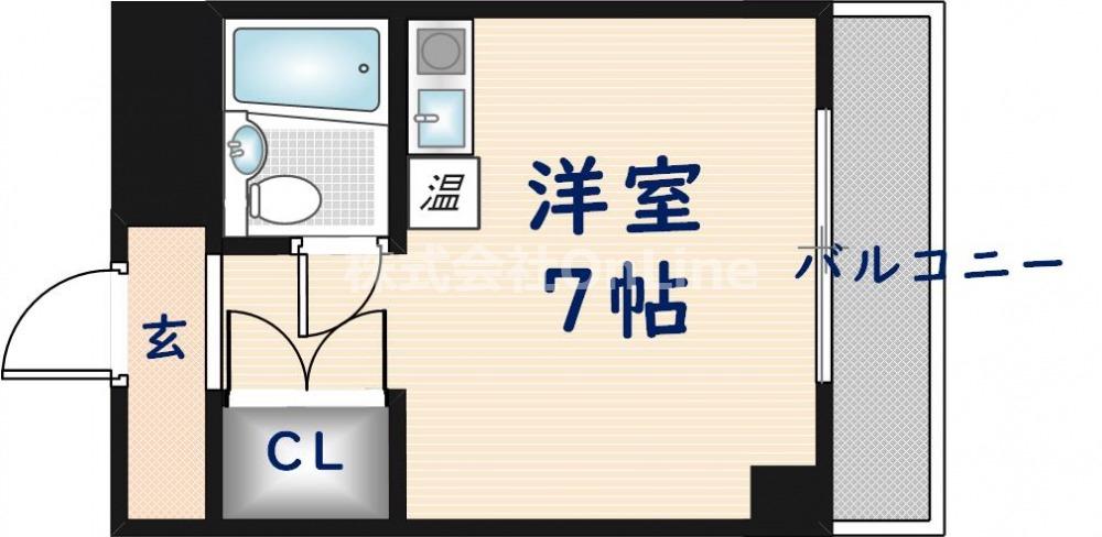 ヴィラ オビラ(ワンルーム/5階)の間取り写真