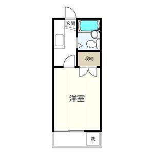カレッジハウス3(1K/1階)の間取り写真