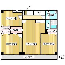セトル清水(3LDK/1階)の間取り写真
