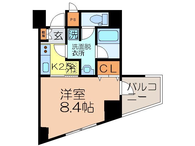 ネオパレス 南茨木(1K/7階)の間取り写真