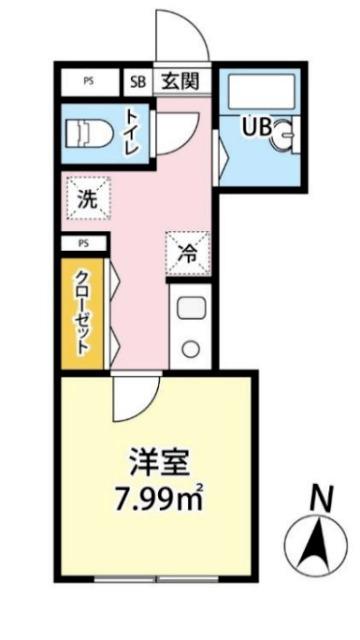 COLZA大島(1K/3階)の間取り写真