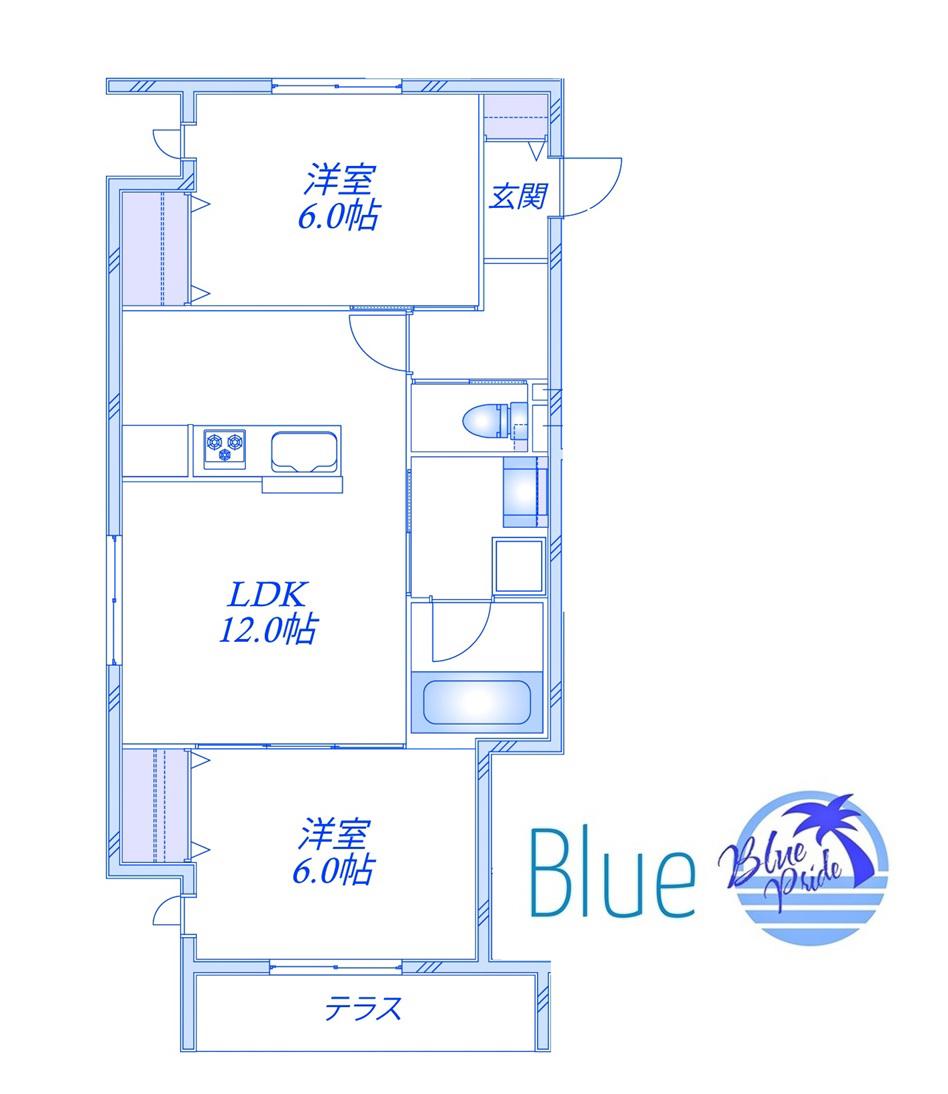 ELFIS(2LDK/2階)の間取り写真