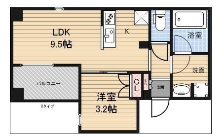 アーバンパーク三ノ輪(1LDK/7階)の間取り写真