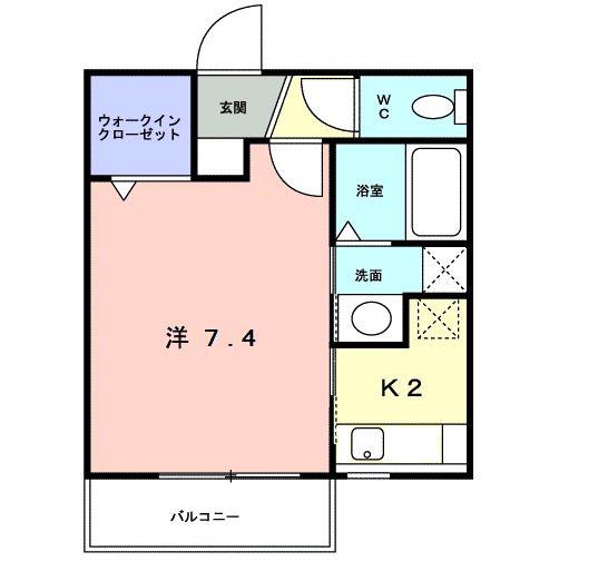 グローレジデンス(1K/1階)の間取り写真