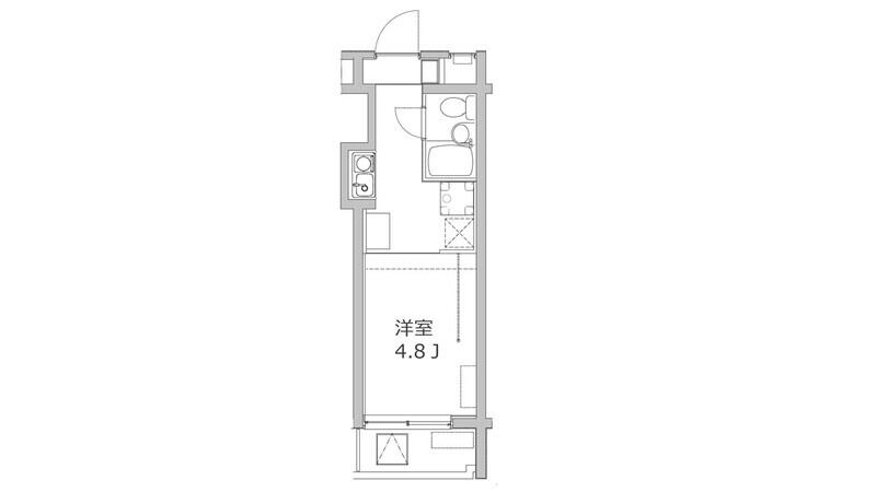 DANTE上池袋(ワンルーム/1階)の間取り写真