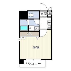 INOVE千種(1K/9階)の間取り写真