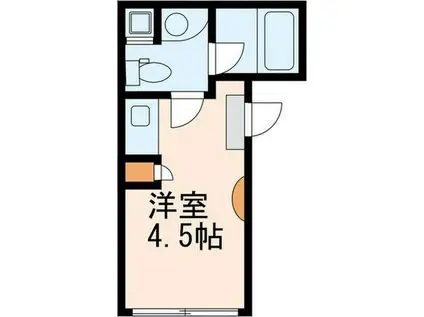 ARROWSAL SHINKAWA(ワンルーム/2階)の間取り写真