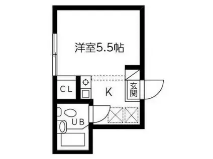 東尾久コーワハイツ(ワンルーム/2階)の間取り写真