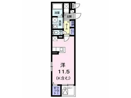 サン・ステージ 永山(ワンルーム/2階)の間取り写真