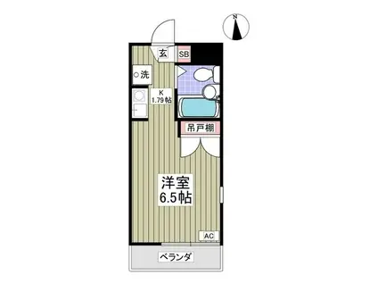 コピ坂戸(ワンルーム/3階)の間取り写真