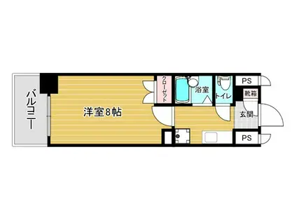 リファレンスイーストパーク(1K/11階)の間取り写真