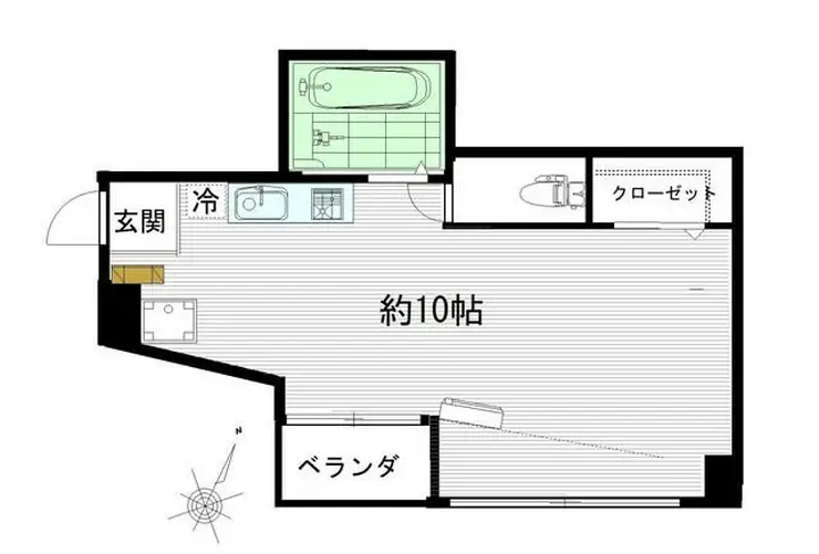 板橋パークサイドビル 3階階 間取り