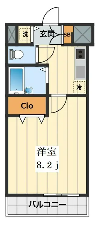 フェニックス八王子弐番館 5階階 間取り