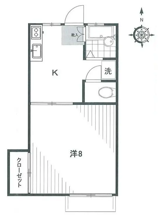 アメニティハイム 1階階 間取り