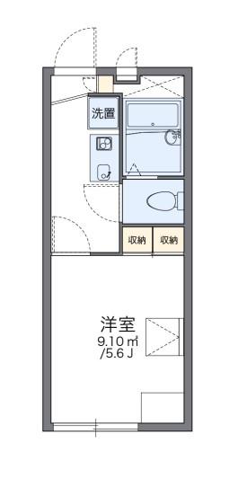 レオパレスマリーナ深江(1K/2階)の間取り写真