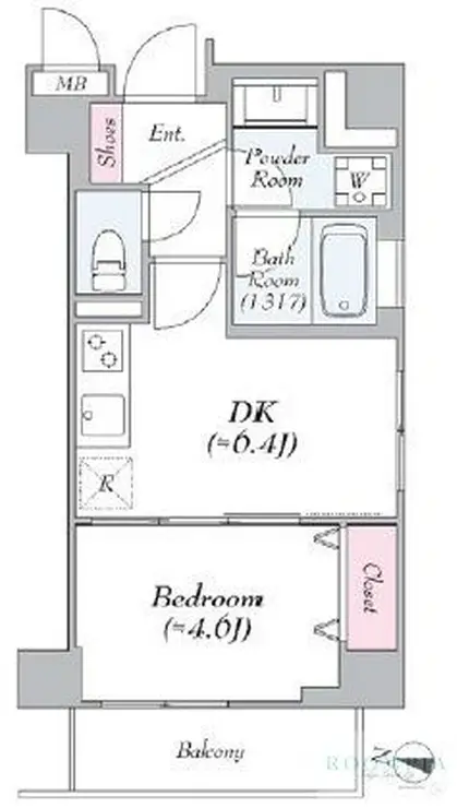 グランジュール明大前 1階階 間取り