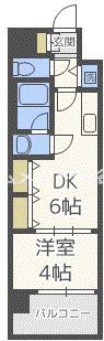 S-RESIDENCE淀屋橋(1DK/7階)の間取り写真