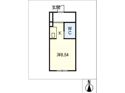 SUN VISION(ワンルーム/1階)の間取り写真