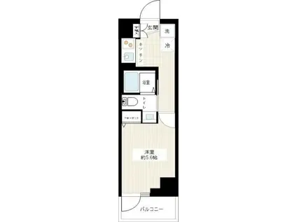 LEXE横濱阪東橋II(1K/7階)の間取り写真