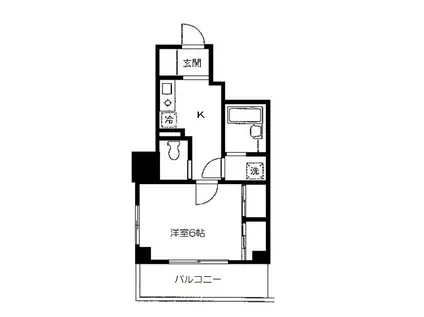 アドレ川崎(1K/2階)の間取り写真