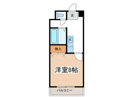 グランコート(1K/1階)の間取り写真