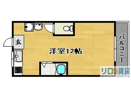 第5東昌ハイツ(ワンルーム/3階)の間取り写真